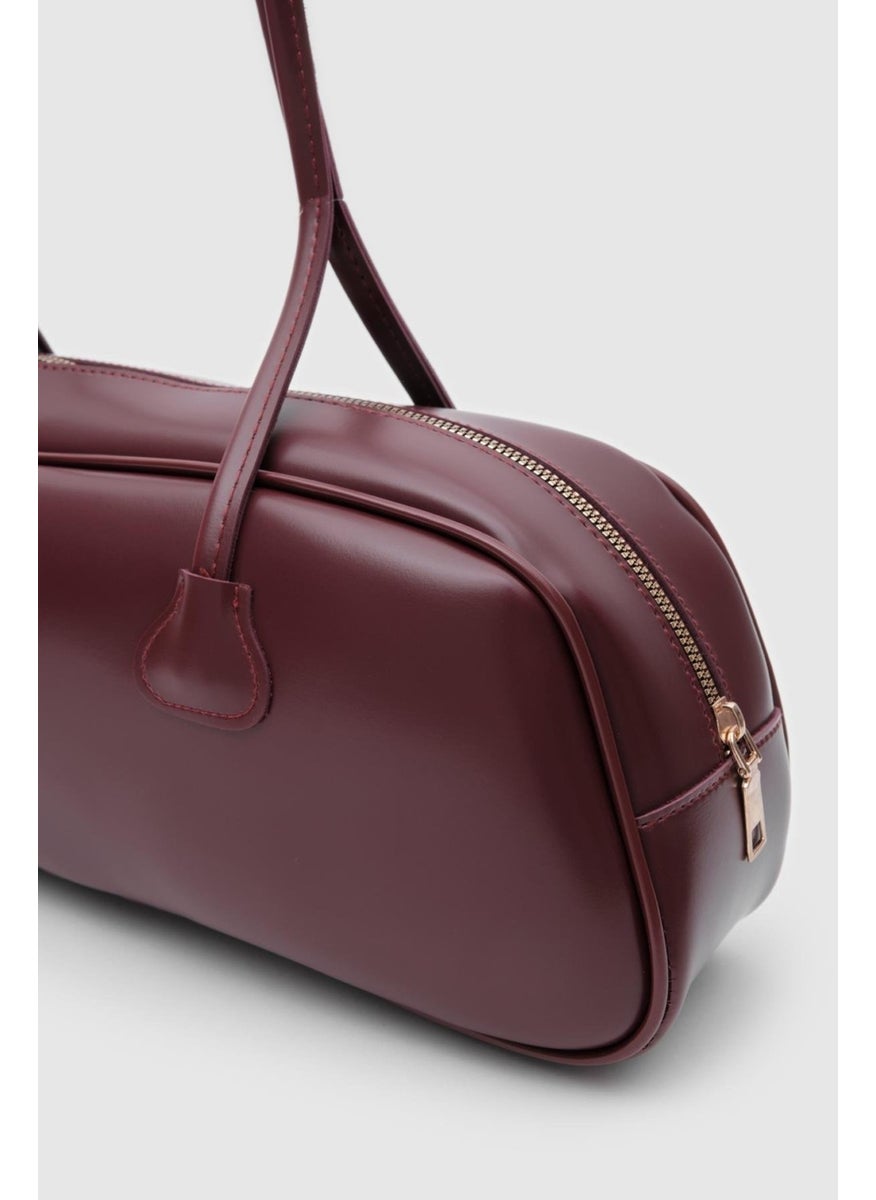 Shule Bags Miu Claret Red Baguette Bag  - Image 3