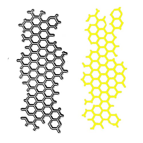 MESYGK Metal Brick Irregular Net Honeycomb Die Cuts Wall Net Cutting Dies Embossing Stencils Template Mould for Card Making Decoration and DIY Scrapbooking Album - Image 5