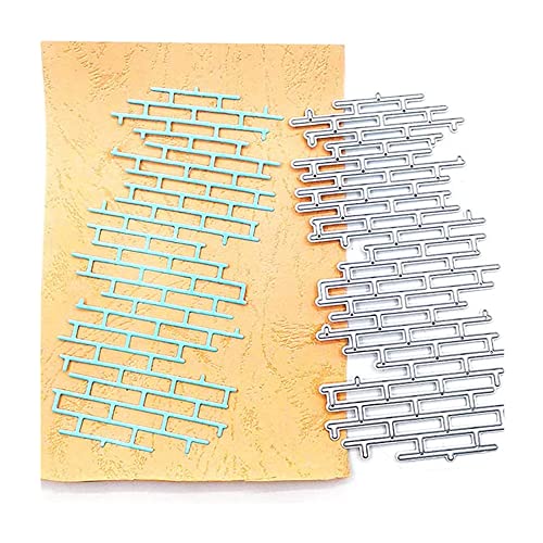 MESYGK Metal Brick Irregular Net Honeycomb Die Cuts Wall Net Cutting Dies Embossing Stencils Template Mould for Card Making Decoration and DIY Scrapbooking Album - Image 4