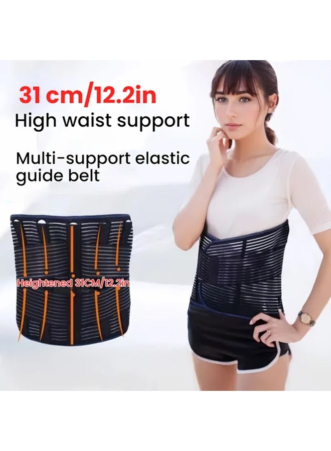 Size XL Dual Elasticity Lumbar Support Belt with Breathable Waist Brace for Post Surgery Home Use - Image 1