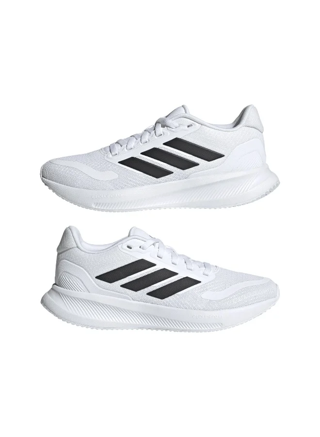 Adidas Adidas Runfalcon 5 J U White Running Shoes For Kids