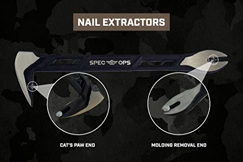 Spec-Ops Spec Ops Tools 10" Nail Puller Cats Paw Pry Bar, High-Carbon Steel, 3% Donated to Veterans - Image 5