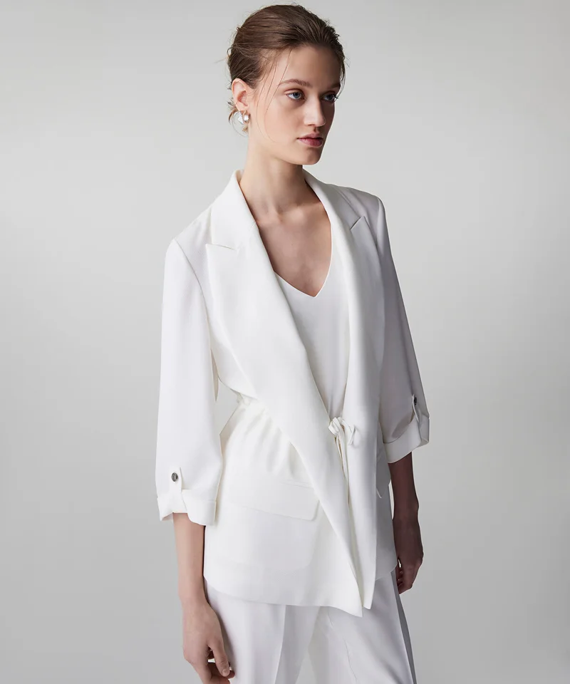 ابيكول Tie Waist Blazer