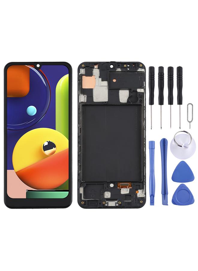 Replacement TFT LCD Screen for Samsung Galaxy A50s Digitizer Full Assembly With Frame - Image 1