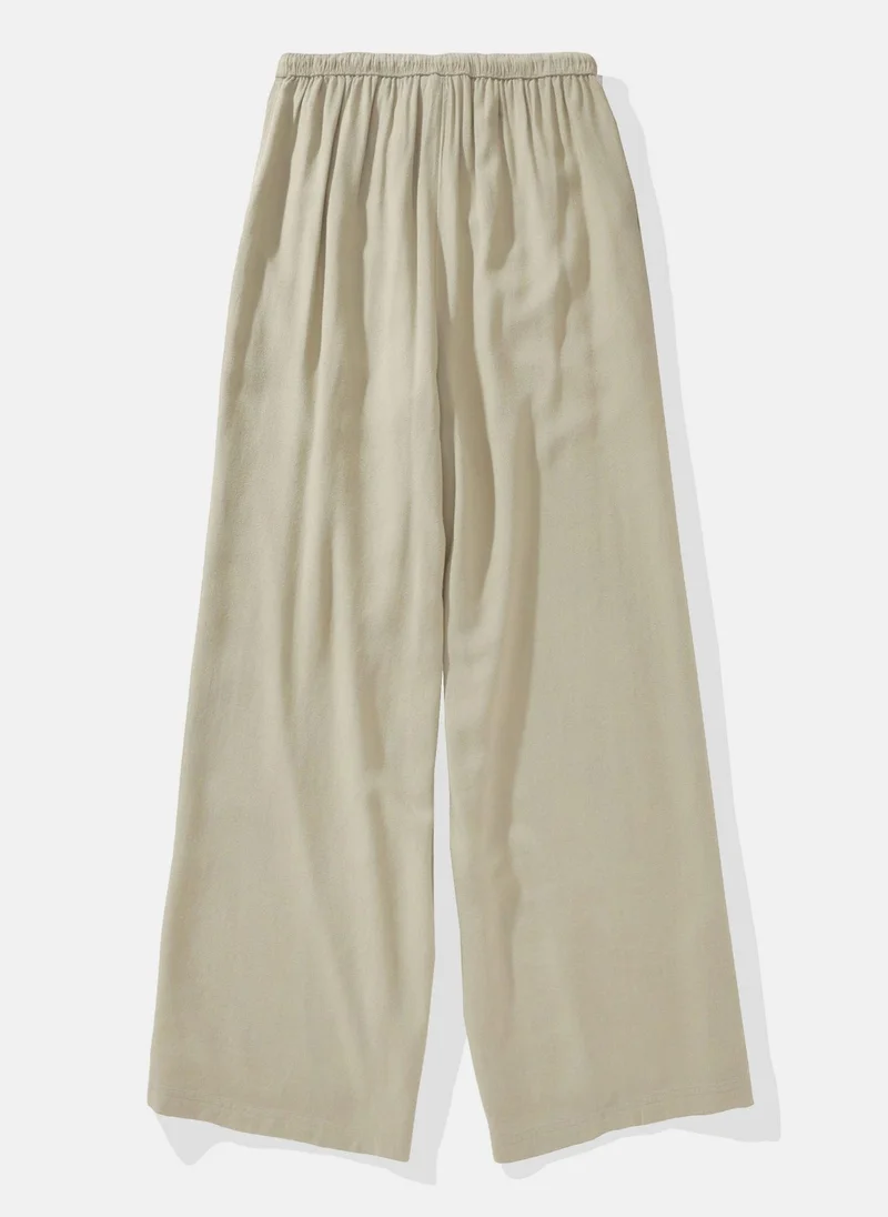 American Eagle High Waist Wide Leg Drawstrings Pants