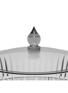 BLACKSTONE Acrylic Round Tray Comes with Stylish Lid Suitable for Storing Small items 20CM  - Image 2
