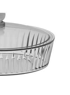 BLACKSTONE Acrylic Round Tray Comes with Stylish Lid Suitable for Storing Small items 20CM  - Image 3