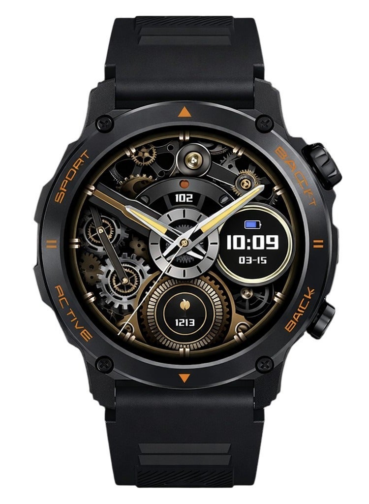 Oteeto Watch 7 Pro Smart Watch with 1.43-Inch AMOLED Display, Bluetooth Calling, Health Monitoring, Sports Modes, Long Battery Life - Black - Image 1