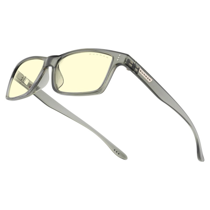 Gunnar Blue Light Reading Glasses Blocks 65 Blue Light Vertex Gray Crystal Amber Tint Pwr 15 - Image 2