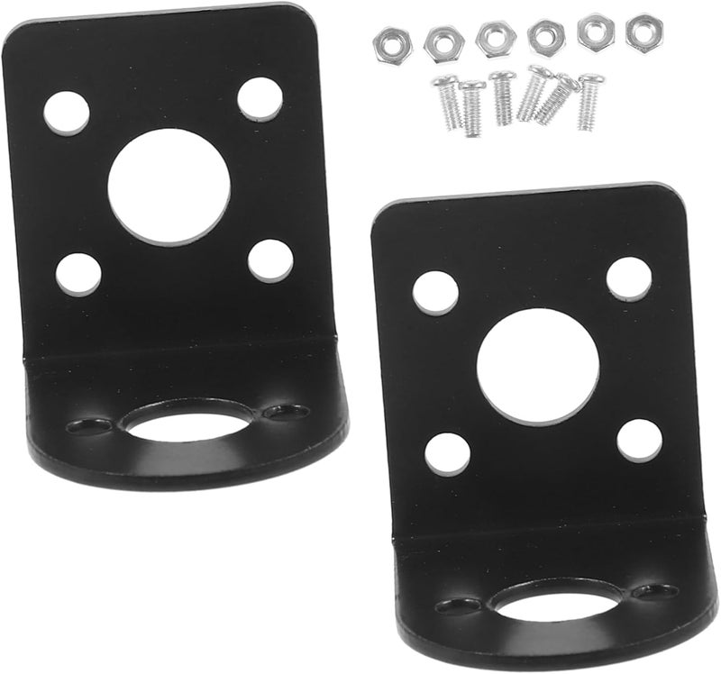 Angoily Motor Bracket Set 2pcs Motor Mounting Bracket L-Shape Holder for Stable Motor Mounting - Image 1