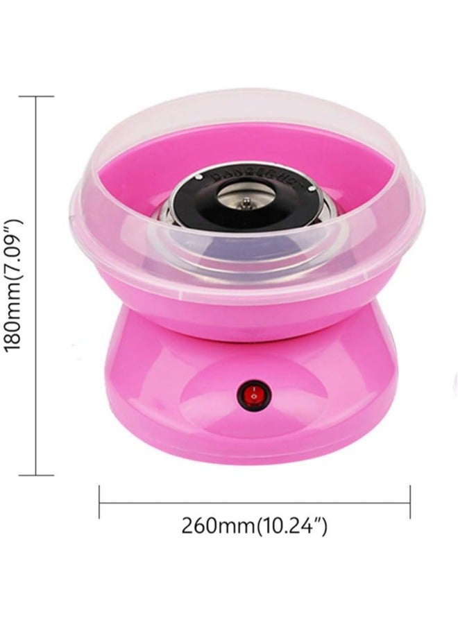 آلة غزل البنات المحمولة باللون الوردي – 500 واط لصنع الحلويات، مصنوعة من الفولاذ المقاوم للصدأ وPP، للاستمتاع بتحضير الحلويات في المنزل - Image 3
