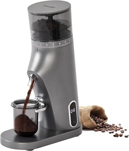 Gemilai Electric Conical Burr Coffee Grinder, Coffee Bean Grinder with Smart 60S Timer, 60 Precise Adjustable Grind Settings for Espresso, 2-12 Cup, Easy to Clean, Durable & Quiet, G9010B Grey - Image 1