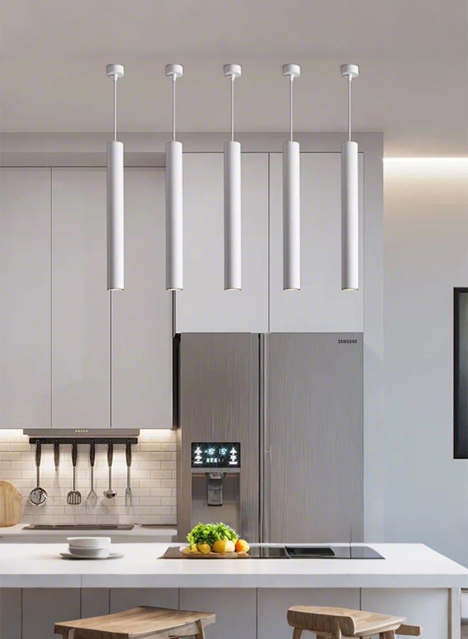 Modern Pendant Light Ceiling Lamp, Warm White, Hanging LED Tube Light, Chandelier Spot Light, for Kitchen, Bedroom, Living Room - Image 4