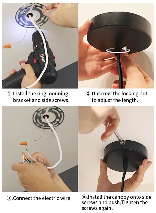 أبيكس مصباح سقف حديث معلق، أبيض دافئ كلفن، أنبوب إضاءة LED معلق، ثريا سبوت لايت، للمطبخ، غرفة النوم، غرفة المعيشة - Image 5