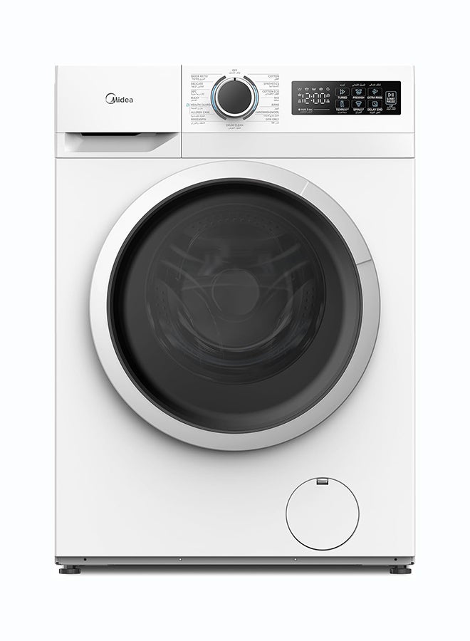Midea 7Kg Front Load Washing Machine, BLDC Inverter Motor, 1200 RPM, Digital LED Display, 15 Programs with Drum Clean, White, MF110W70BW-GCC 7 kg 7 kg MF110W70BW-GCC White - Image 1