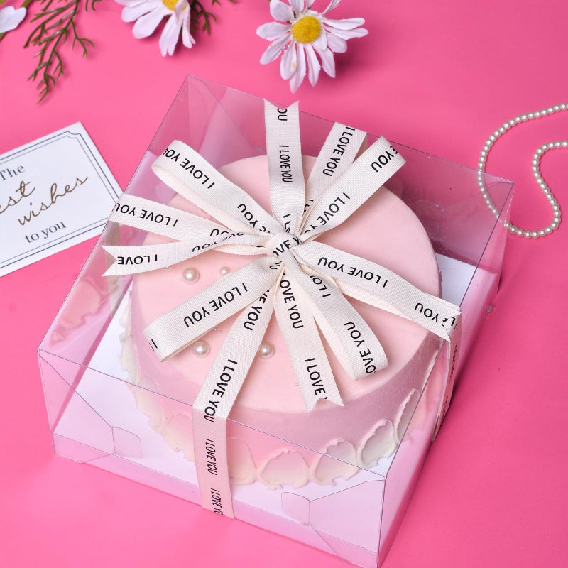 Ribest I Love You Cotton Ribbon for Gift Wrapping Crafts Flower Bouquet Party Decoration 5/8 Inch x 10 Yard - Image 3