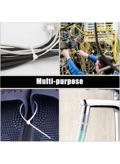 POWER HUB POWER HUB Nylon Cable Ties 100 X 25 mm 300 PiecesSelf Locking Heavy Duty Strong Zip WhiteNatural Color  - Image 3