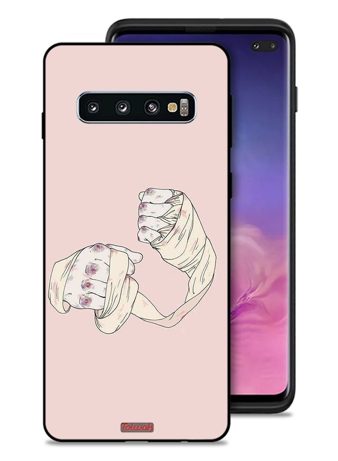 Tolwak Samsung Galaxy S10 Plus Protective Case Cover Fighter Art - Image 1