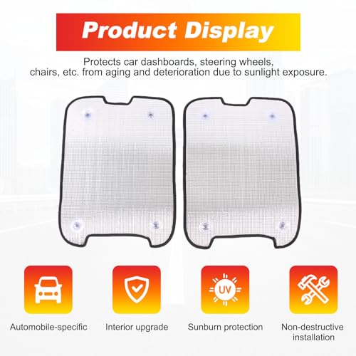 Hudiriy Car Roof Windows Sun Shade Compatible with Ineos Grenadier 2020-2024 Skylight Glass sunshades Foldable UV Reflector Auto Window Sunshade Visor Shield Cover (Style A) - Image 4
