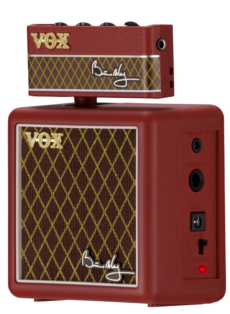 Vox AP-BM | amPlug Signature Series | Practice & Mini Amps | Brian May Limited Edition | AC30 Treble Booster Modeling | Stereo Delay Phaser Chorus | Built-In Rhythms | Red Special Inspired Finish - Image 4