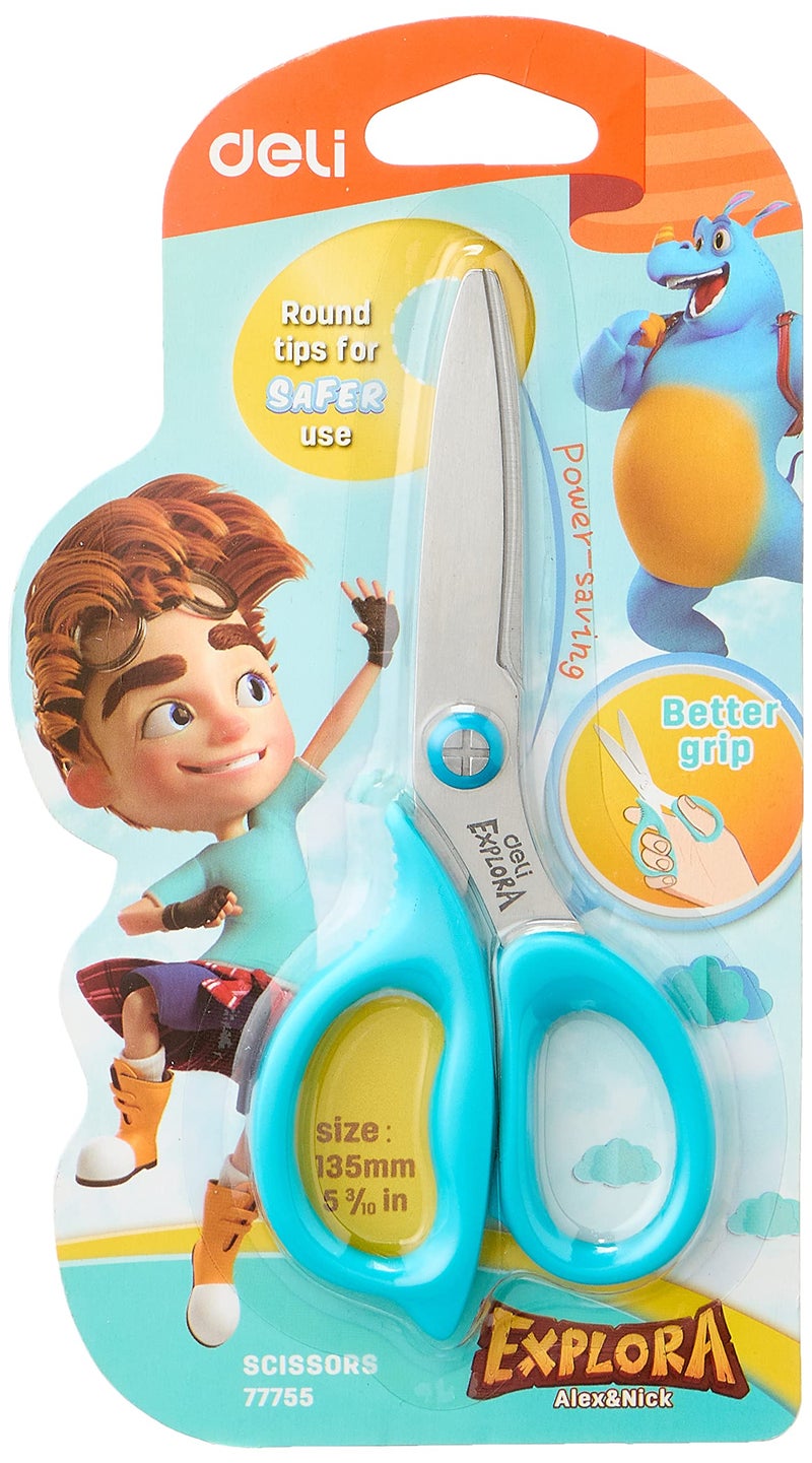 Deli 77755 135 mm scissors, assorted colors