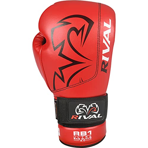 RIVAL Boxing RB1 2.0 Ultra Bag Gloves, Hook and Loop Closure, Super-Resistant Microfiber, High-Density Foam, Breathable Mesh Palm - Image 3
