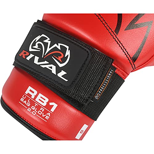 RIVAL Boxing RB1 2.0 Ultra Bag Gloves, Hook and Loop Closure, Super-Resistant Microfiber, High-Density Foam, Breathable Mesh Palm - Image 5