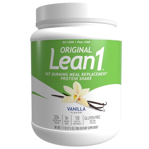 Lean1 Vanilla Meal Replacement Protein Shake 15 Serving Tub - Image 2
