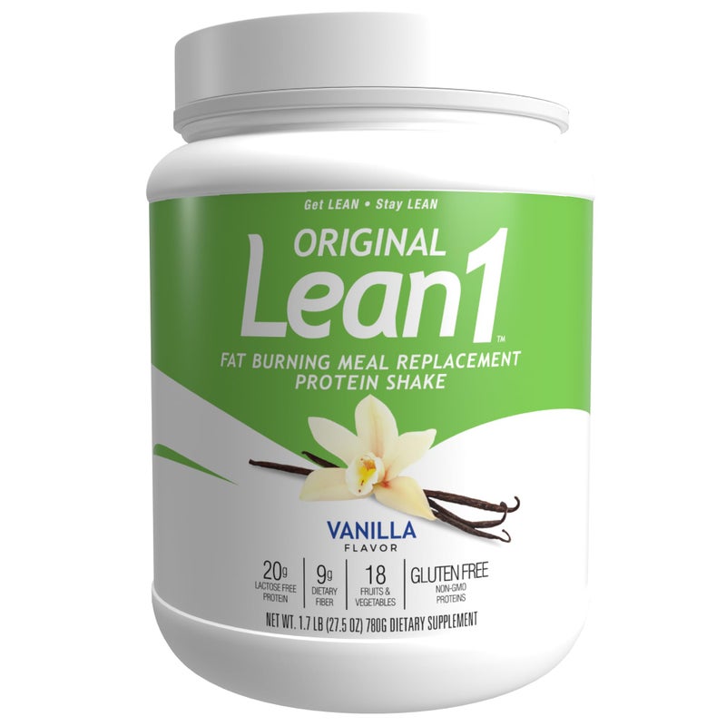 Lean1 Vanilla Meal Replacement Protein Shake 15 Serving Tub - Image 3