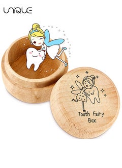 Unique Tooth Fairy Box for Boys and Girls Wooden Baby Teeth Fairy Holder for Kids Tooth Storage and Saver Box Tooth Fairy Keepsake Organizer for Lost Teeth Baby Shower Birthday Gift  - Image 1