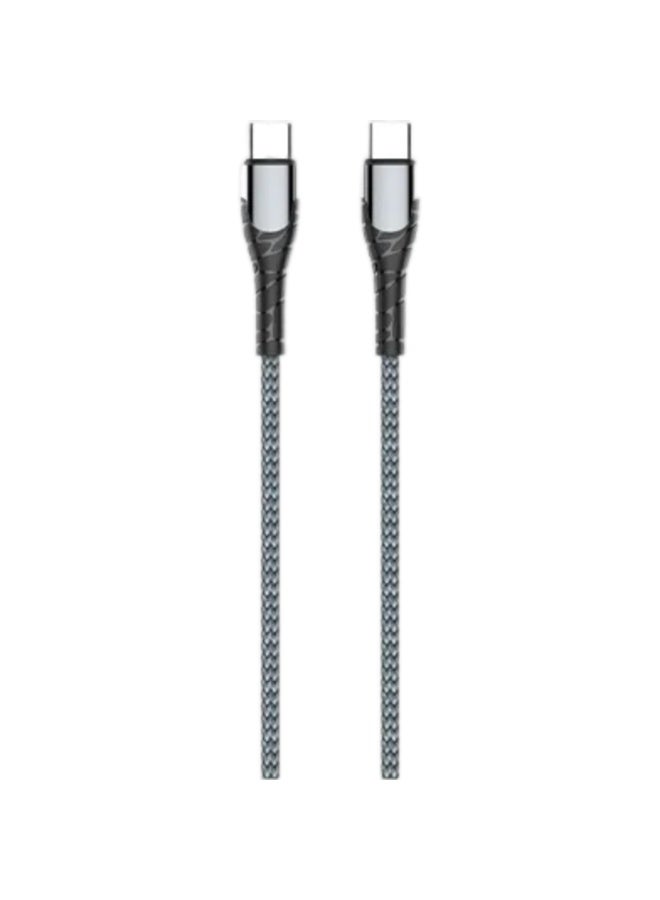 لدنيو كابل شحن سريع ونقل بيانات Ldnio LC102 بمنفذ USB-C إلى USB-C، بطول 2 متر - Image 2