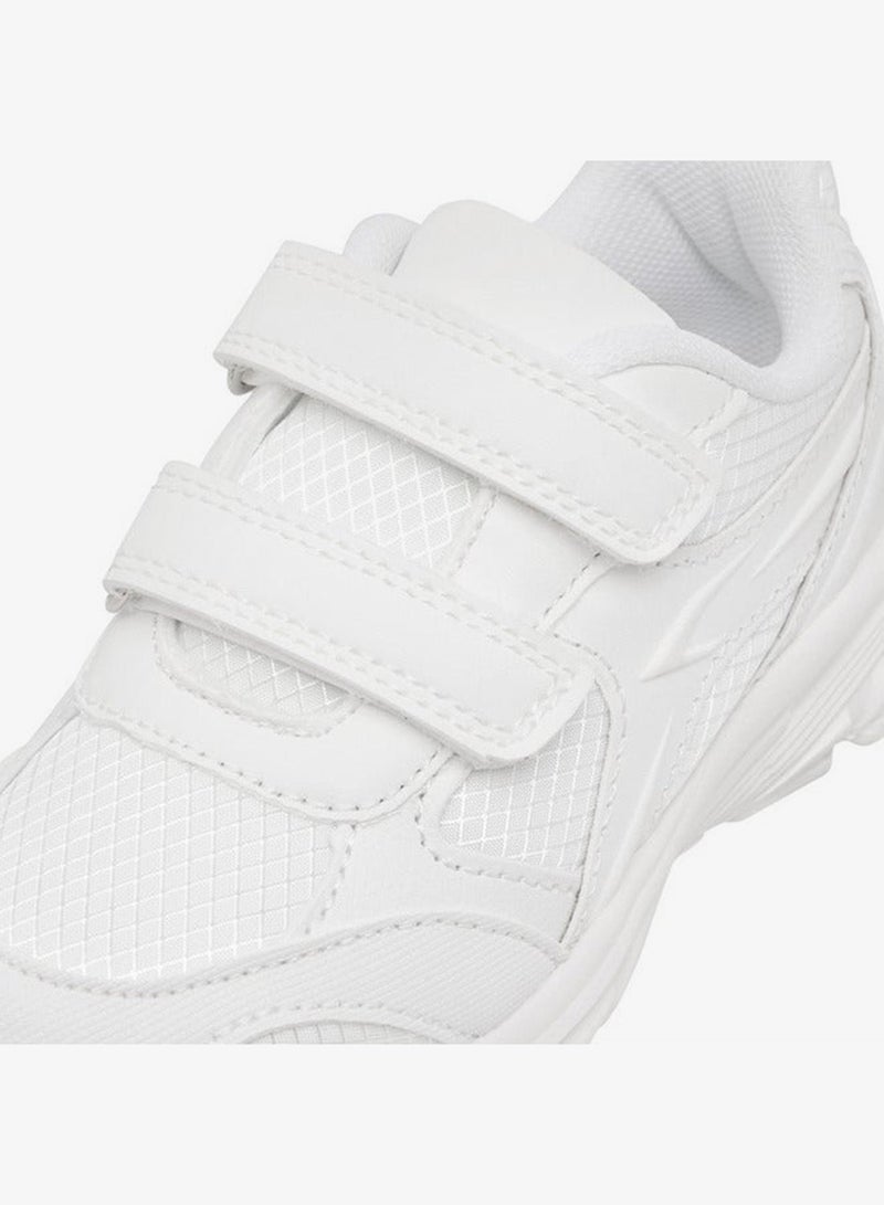 Dash Unisex Panelled School Shoes with Hook and Loop Closure - Image 4