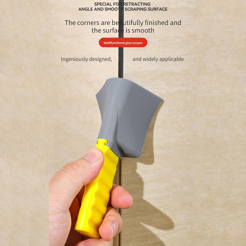 ordinarYone Pack of 3 Multi Purpose Corner Caulking Tools for Tiles Stone and Glass Grouting with High Toughness Materials and Comfo - Image 2