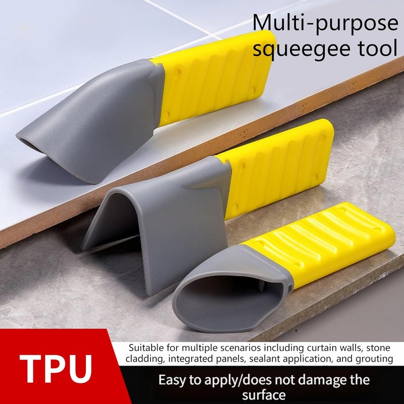 ordinarYone Pack of 3 Multi Purpose Corner Caulking Tools for Tiles Stone and Glass Grouting with High Toughness Materials and Comfo - Image 4