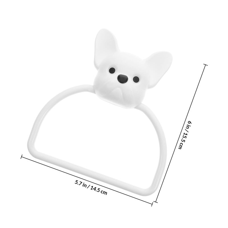 Wall Mounted Towel Rack With Towel Bars And Wash Cloth Holder Heavy Duty Plastic For Bathroom And Kitchen No Drilling Installation - Image 3
