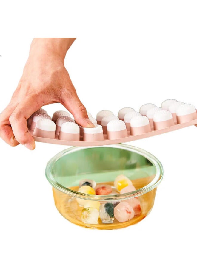 Suncojia قالب مكعبات الثلج من صنكوجيا، أداة صنع الثلج، صينية ثلج للاستخدام المنزلي، صندوق ثلج لصنع كرات الثلج، صينية ثلج للثلاجة، صندوق تخزين مع غطاء، 21 قسم - Image 3