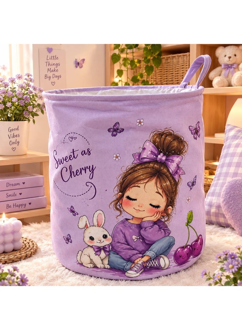 سبت تخزين البنوتة Sweet as Cherry   خلي ترتيب وتنظيم أوضة الأطفال أحلى مع التصميمات الكيوت دي - Image 2