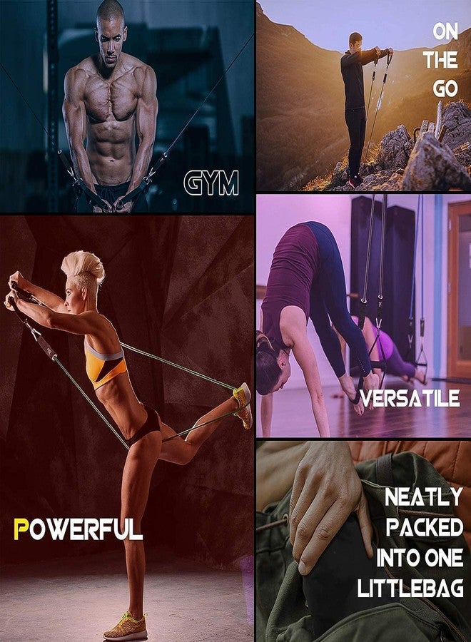 MORIKUS Resistance Exercise Bands with Door Anchor, Handles, Waterproof Carry Bag, Legs Ankle Straps for Resistance Training, Physical Therapy, Home Workouts, Resistance Band (Rubber) - Image 3