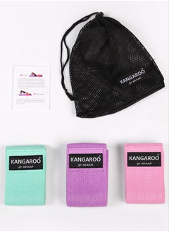KANGAROO 3-Piece Exercise Resistance Loop Bands Set 25x2x13cm  - Image 3