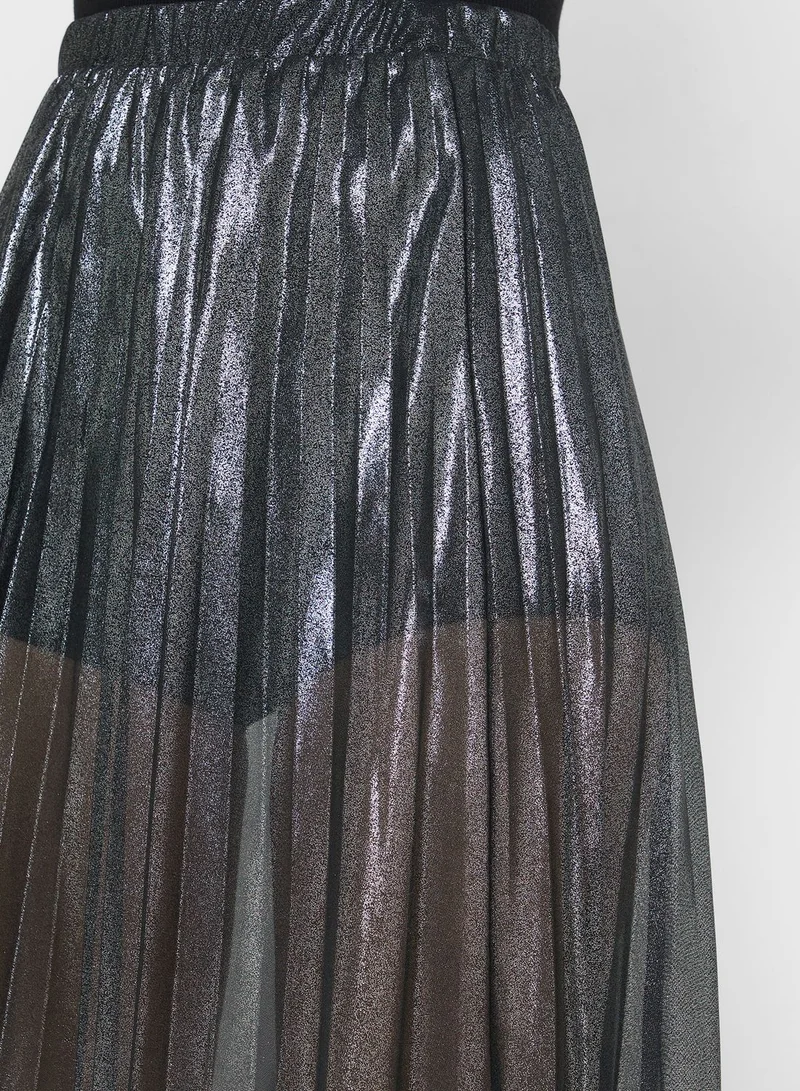TOPSHOP High Waist Pleated Skirt