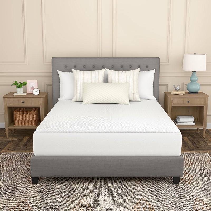 حماية كاملة من سيالي واقية من الماء حماية من البقع مضادة للميكروبات قمة ناعمة مريحة جوانب مرنة قابلة للغسل في الغسالة واقي مرتبة بحجم كوين أبيض