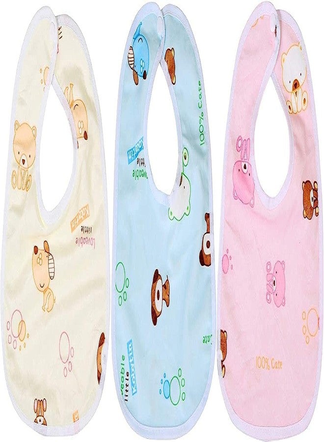 BriKSHi Briskhi Baby Waterproof and Quick Dry Breakfast Lunch Dinner Towel Bibs Apron for Baby boy and Girl Pack of 3 W-03 - Image 3