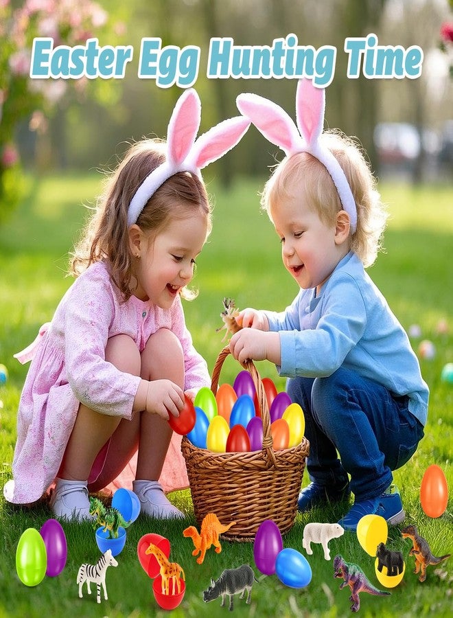 spring flower SpringFlower Easter Egg Filled With Animal Dinosaur Toy,Easter Basket Stuffers for Kids, Easter Egg Hunt Game, Basket Essentials,Easter Party Favor Supplies Classroom Rewards - Image 4