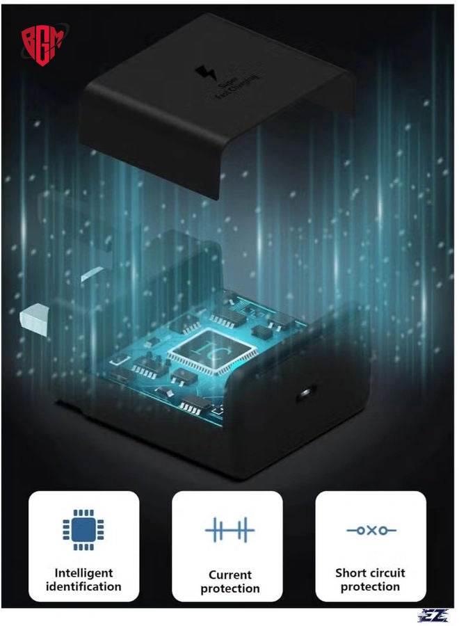 BGM 2024 New 45W Type C Super Fast PD 3.0 Charger for Samsung S24 Ultra/S24/S23 Ultra/S23/S22 Ultra/S22/S21/S20, Z Fold 6/5/4, Z Flip 6/5/4, Galaxy Tab S9/S8/S7, A9 Adapter with 5A USB-C to C Cable - Image 2
