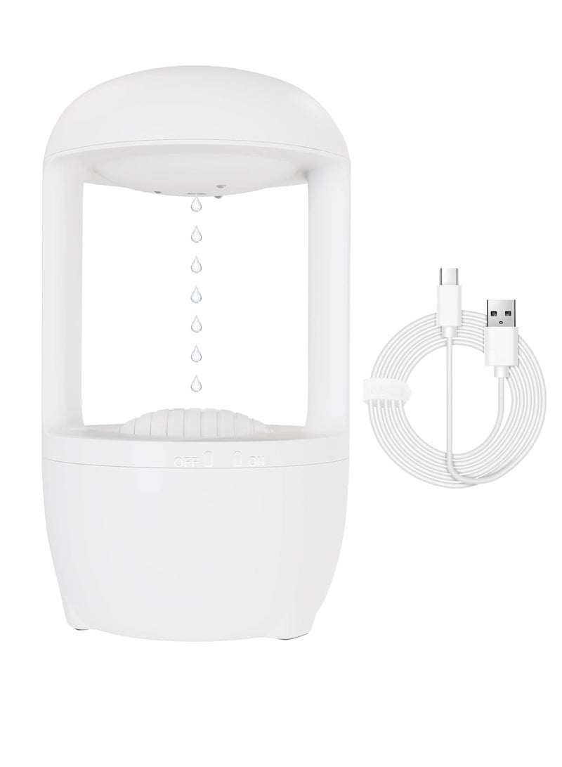 DIGI CORE Ultrasonic Anti-Gravity Air Humidifier Water Droplets Backward Silent Small Humidifier 500ML Cool Mist Aromatherapy Machine With Water Droplets Backflow Air Purifier Smart Ultrasonic Cool Mist Humidifier White - Image 1
