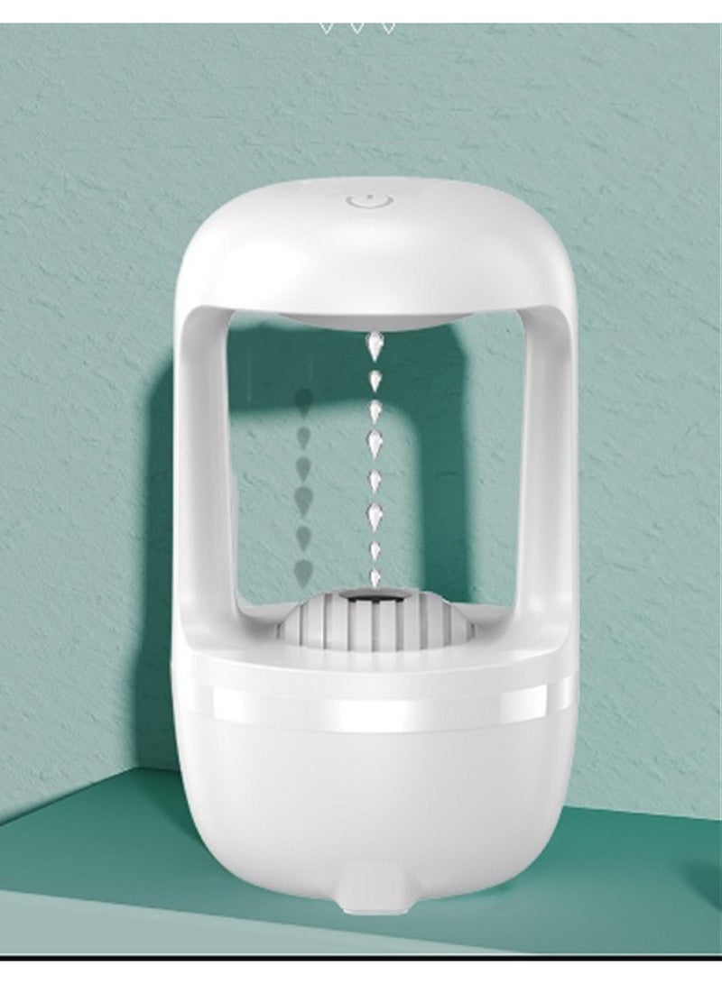 DIGI CORE Ultrasonic Anti-Gravity Air Humidifier Water Droplets Backward Silent Small Humidifier 500ML Cool Mist Aromatherapy Machine With Water Droplets Backflow Air Purifier Smart Ultrasonic Cool Mist Humidifier White - Image 2