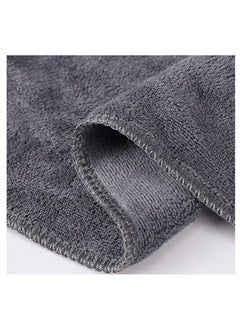 فابينني 2-Piece Microfiber Bath Towel 70 * 140cm ، ناعمة ، متينة ، فائقة الامتصاص وسريعة الجفاف ، رمادي  - Image 2