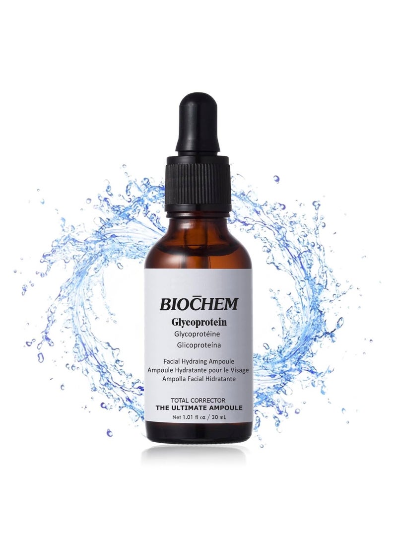 Biochem - BIOCHEM Glycoprotein Facial Hydrating Ampoule - 1.01 fl oz / 30 mL, Deep Moisturizing & Skin Repair for All Skin Types - Image 1
