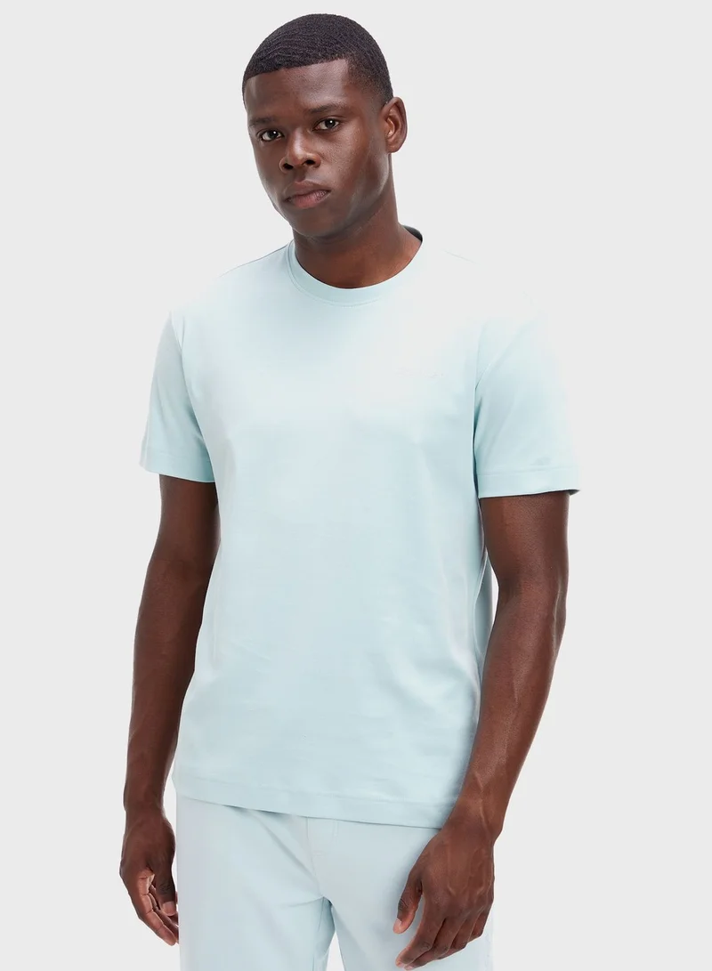 CALVIN KLEIN Micro Logo Crew Neck T-Shirt