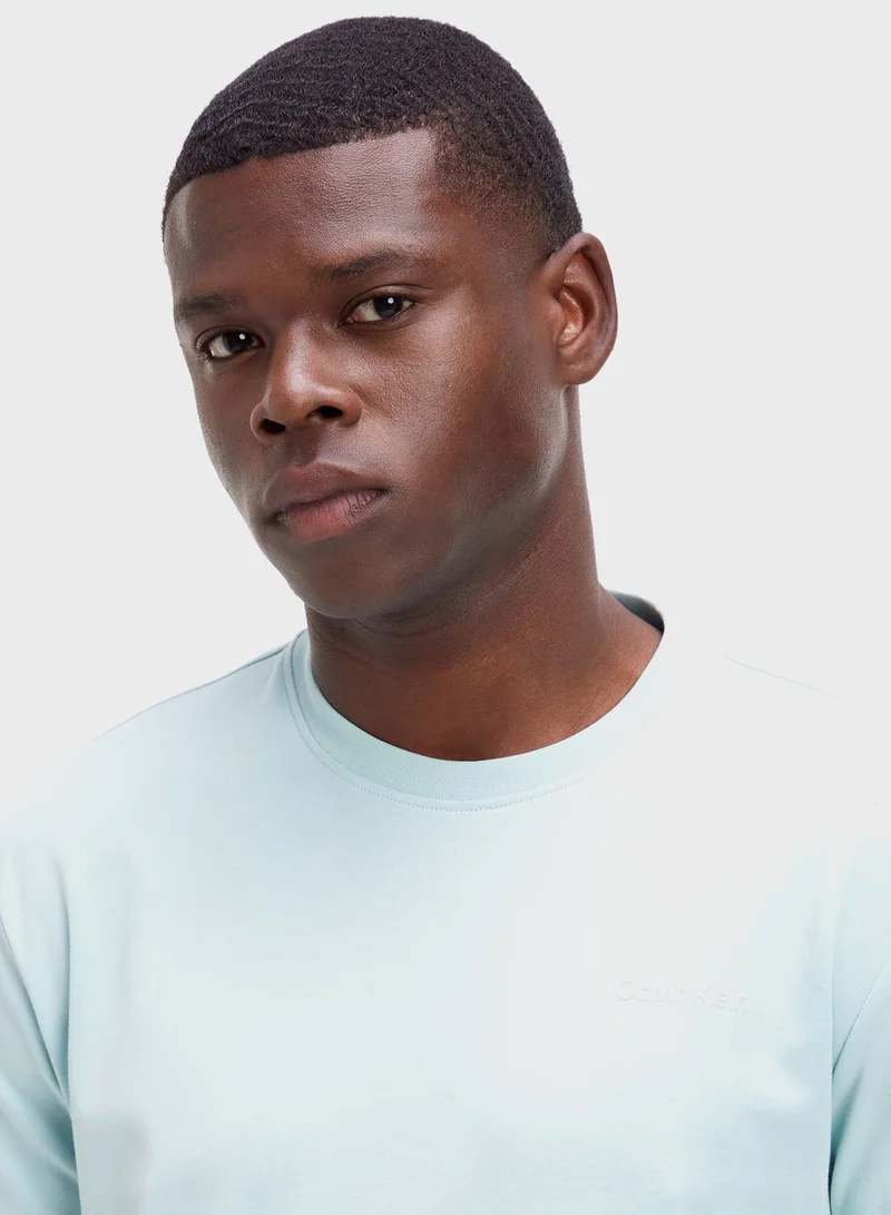 CALVIN KLEIN Micro Logo Crew Neck T-Shirt